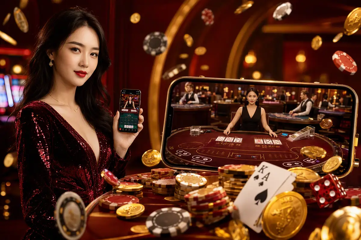 taktik77 Casino meja live baccarat dealer langsung